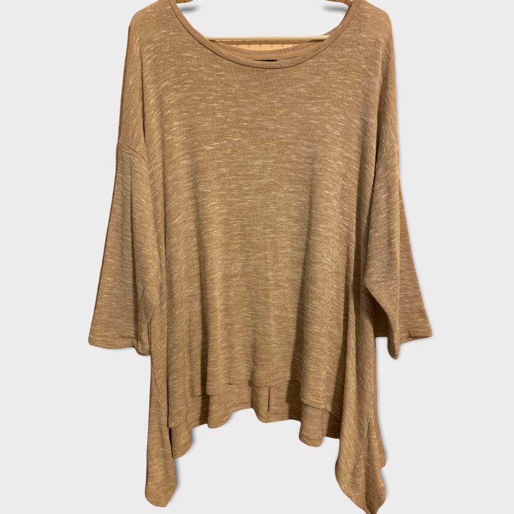 Simply Emma Tan Long Sleeve Top